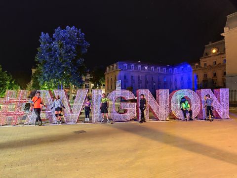 Rando nocturne à Avignon